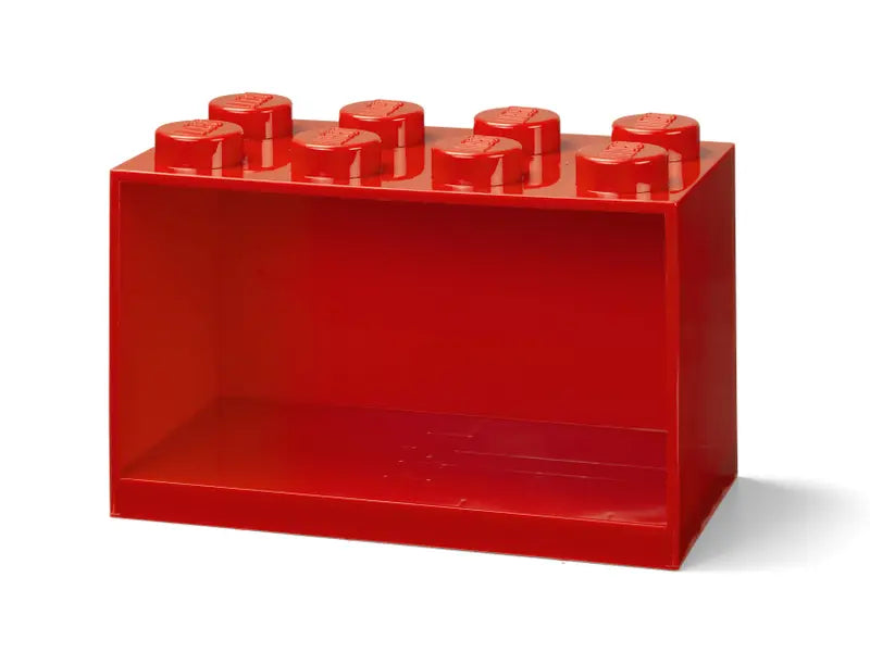 LEGO 8-Stud Brick Shelf Red