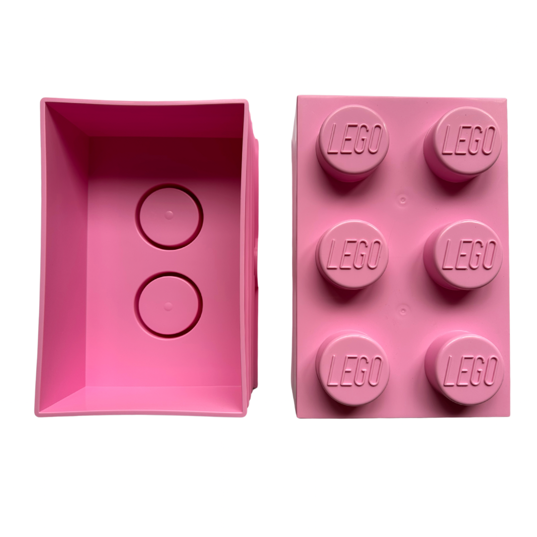 LEGO Pink 6 Stud Storage Box