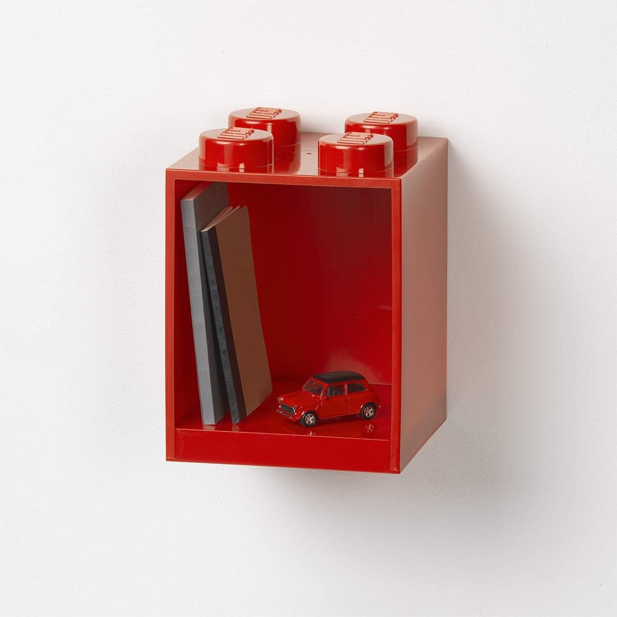 Lego Brick Shelf 4 stud - Red