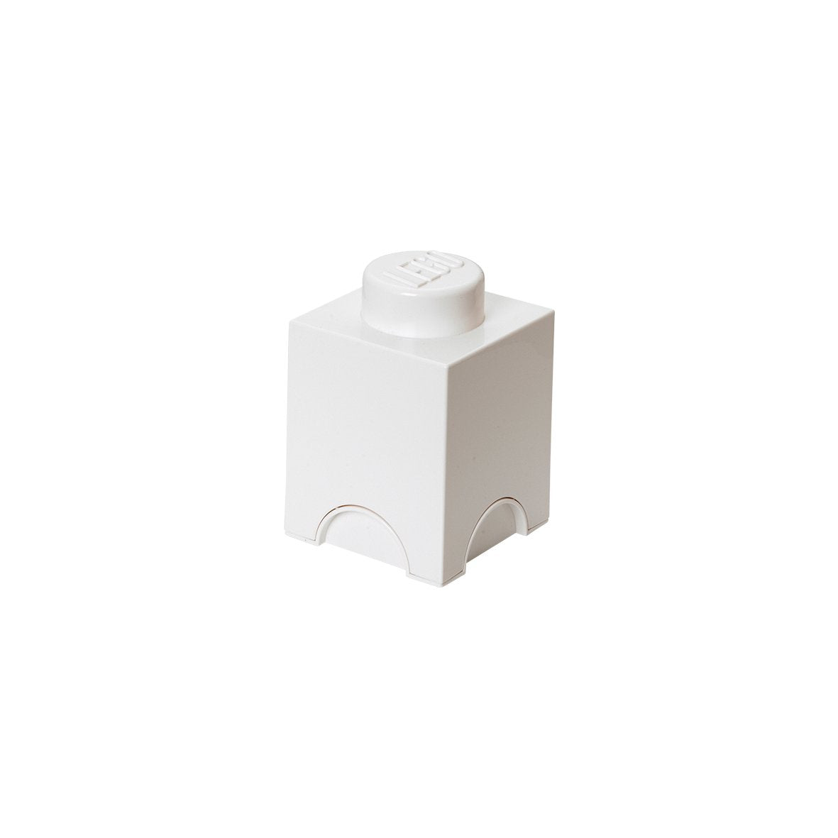 1 stud White Lego Storage Box