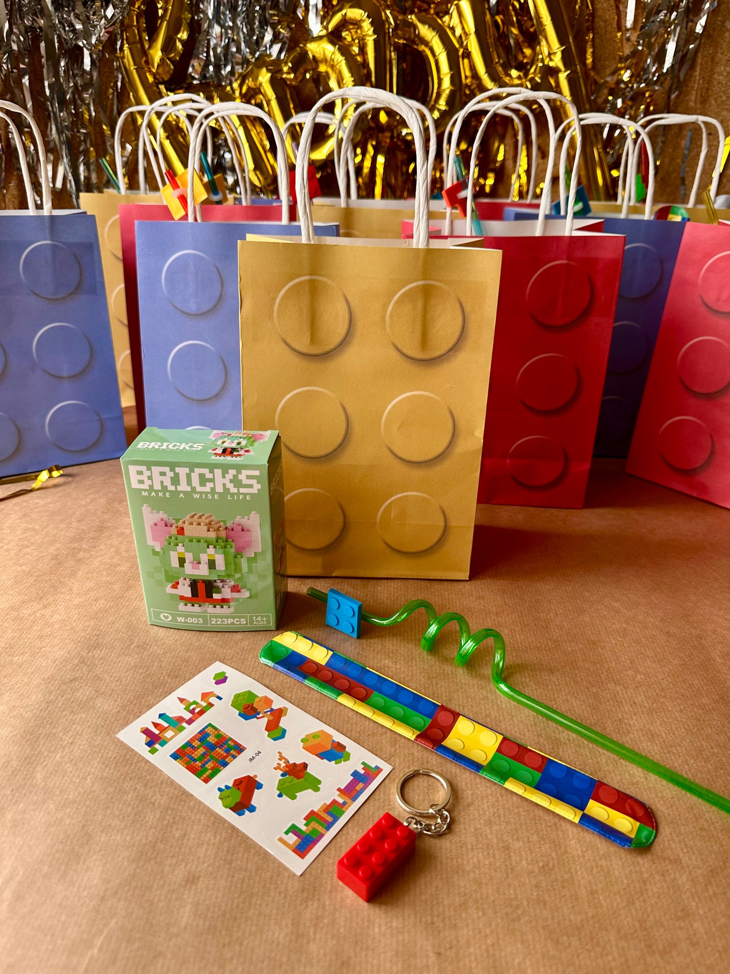 LEGO-inspired Party Favor Bag