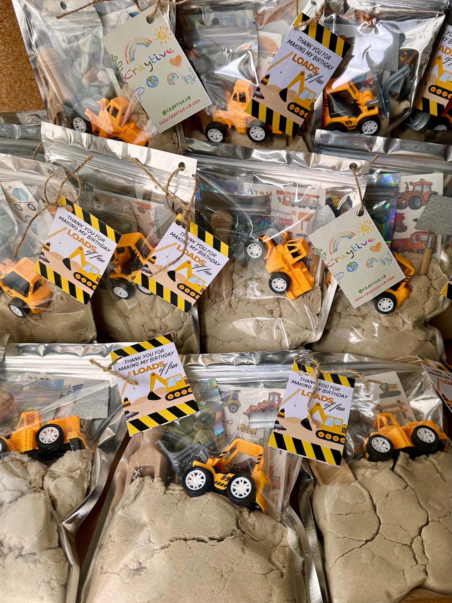 Construction Party Favor Bag