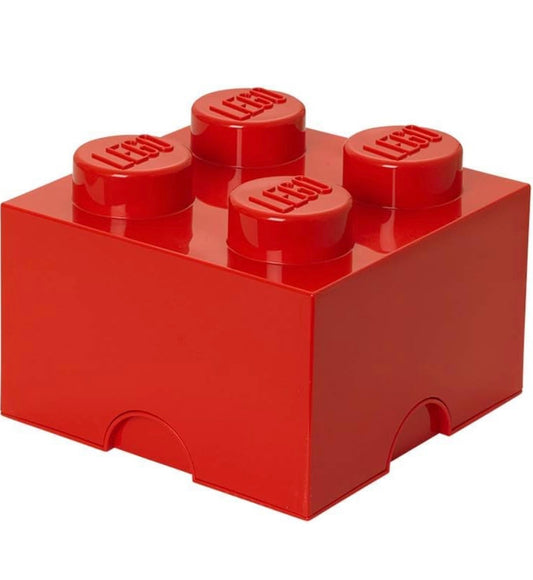 Red LEGO 4 Stud Storage Box