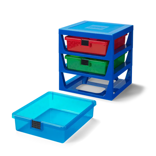 Blue LEGO Rack System