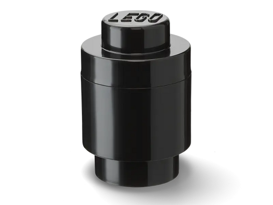 Giant Single Round Lego Stud Black