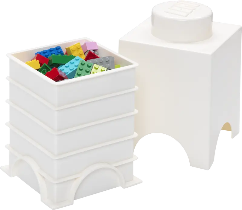 Giant Single Stud Lego Storage White