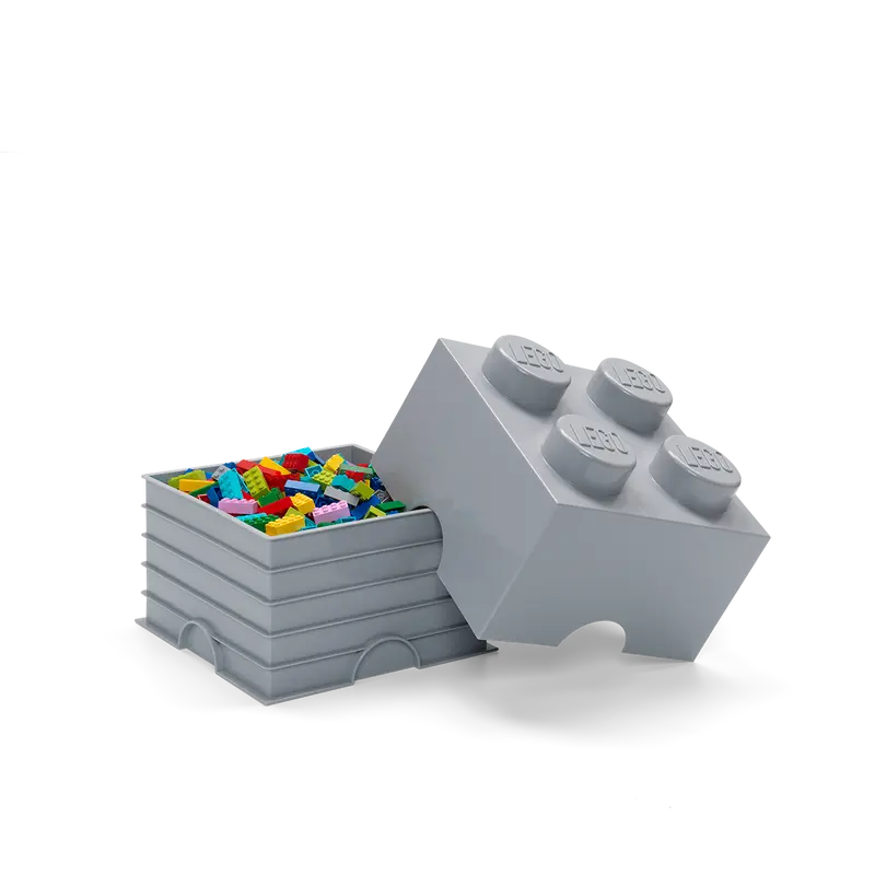 Giant 4 Stud Grey Lego Storage Box