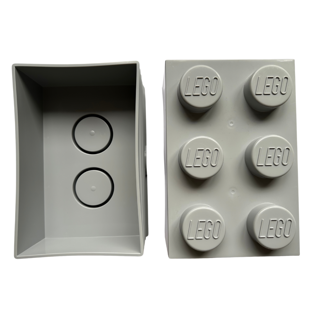 Grey LEGO 6 stud Storage Box