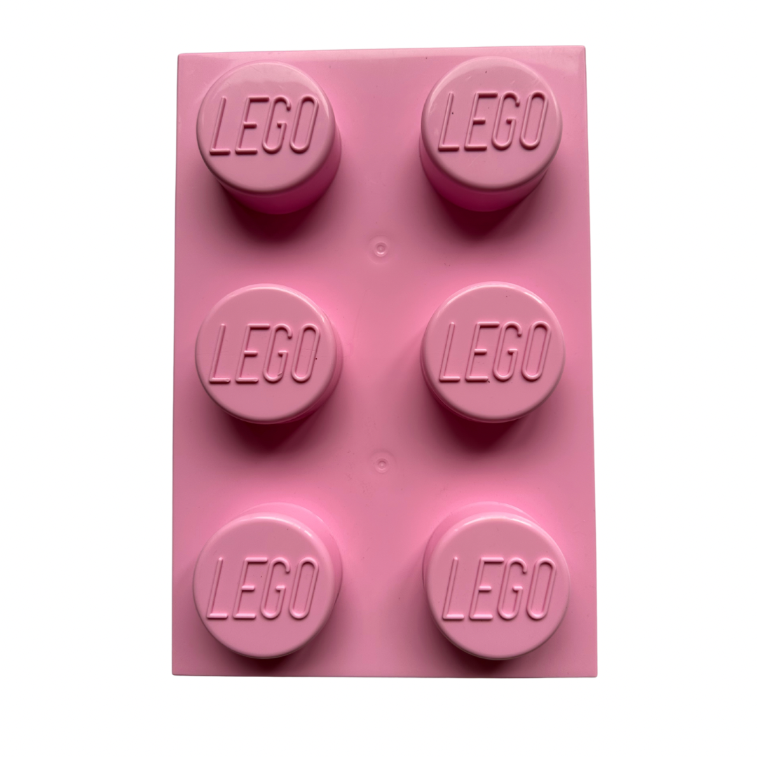 LEGO Pink 6 Stud Storage Box