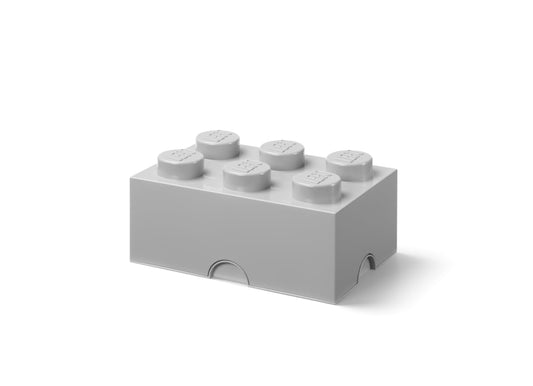 Grey LEGO 6 stud Storage Box