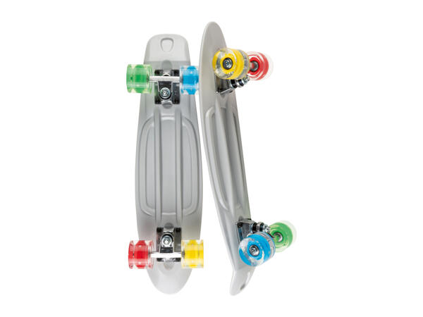 Penny Board Crivit with LED Wheels - Grey