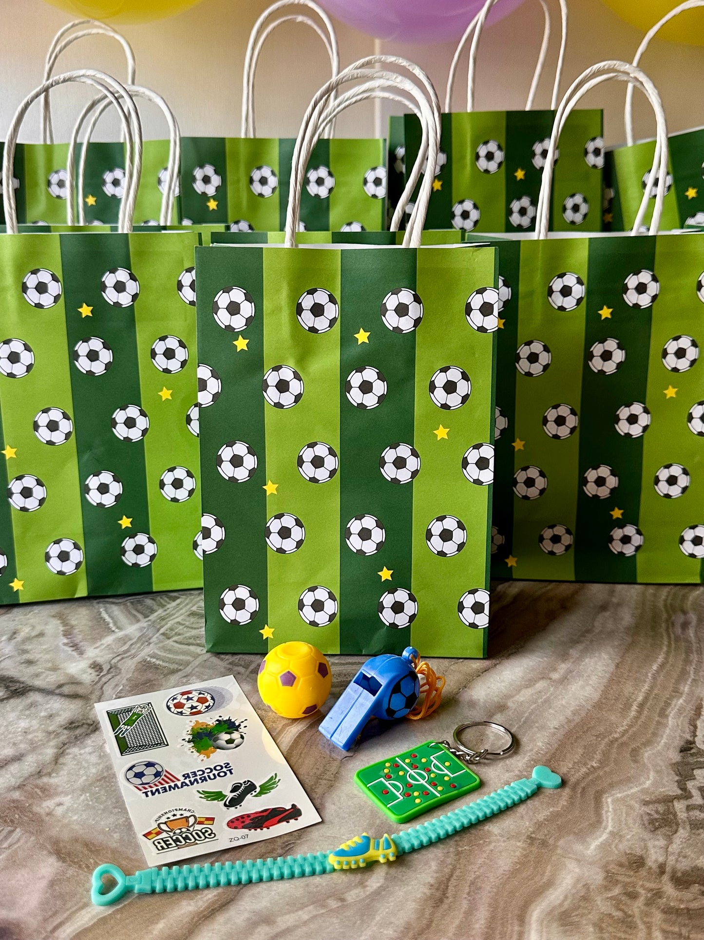 Football Soccer Party Favor Bag