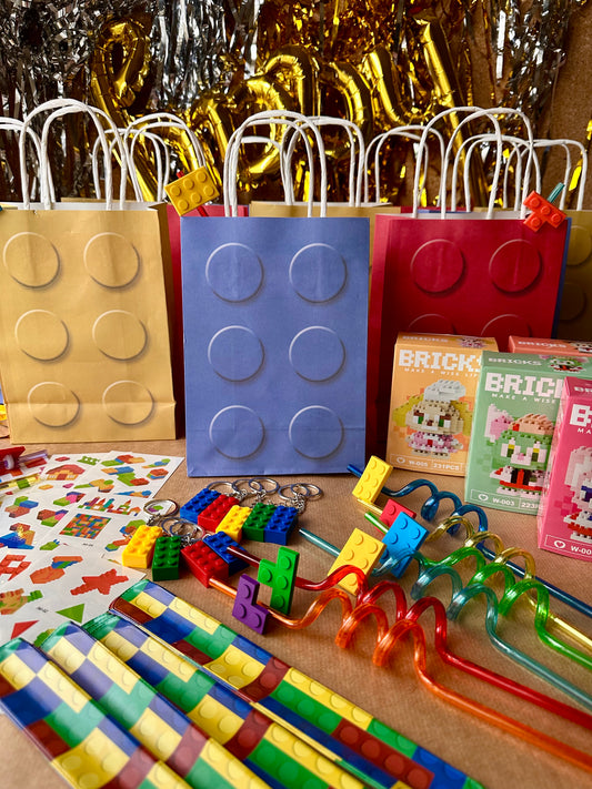 LEGO-inspired Party Favor Bag