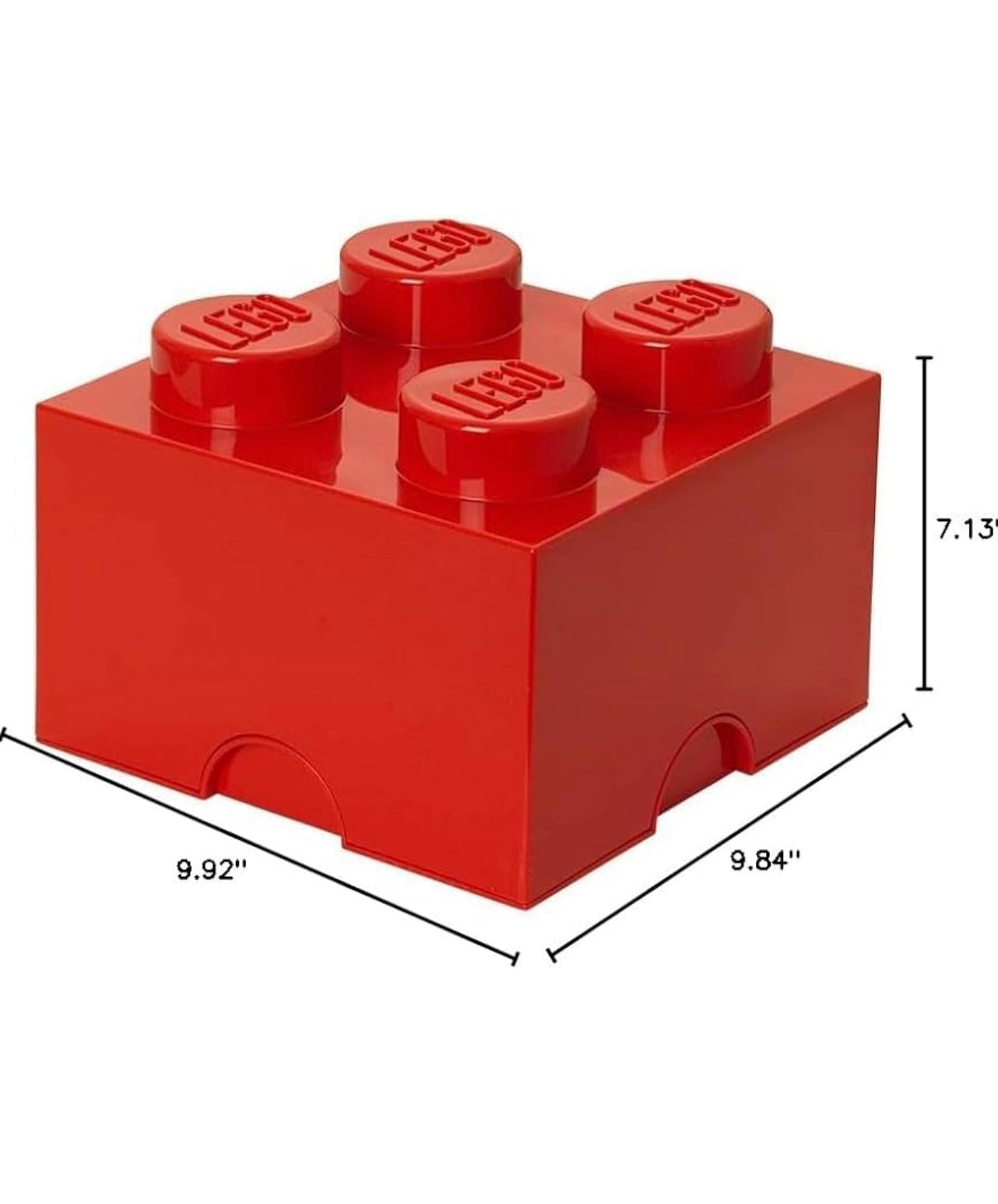 Red LEGO 4 Stud Storage Box
