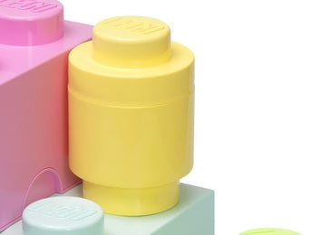 Pastel Yellow 1 Stud LEGO Storage