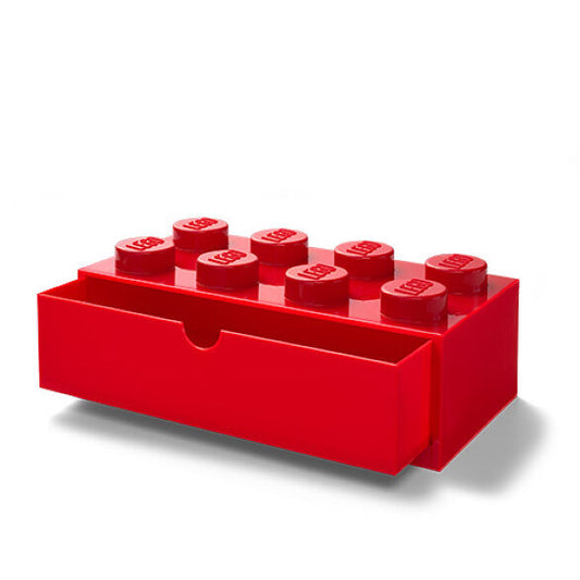 Red LEGO Drawer 8 stud