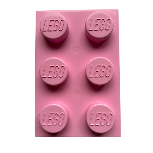 Giant 6 Stud Pink Lego Storage Box