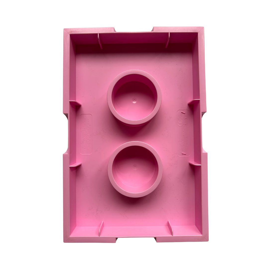 Giant 6 Stud Pink Lego Storage Box