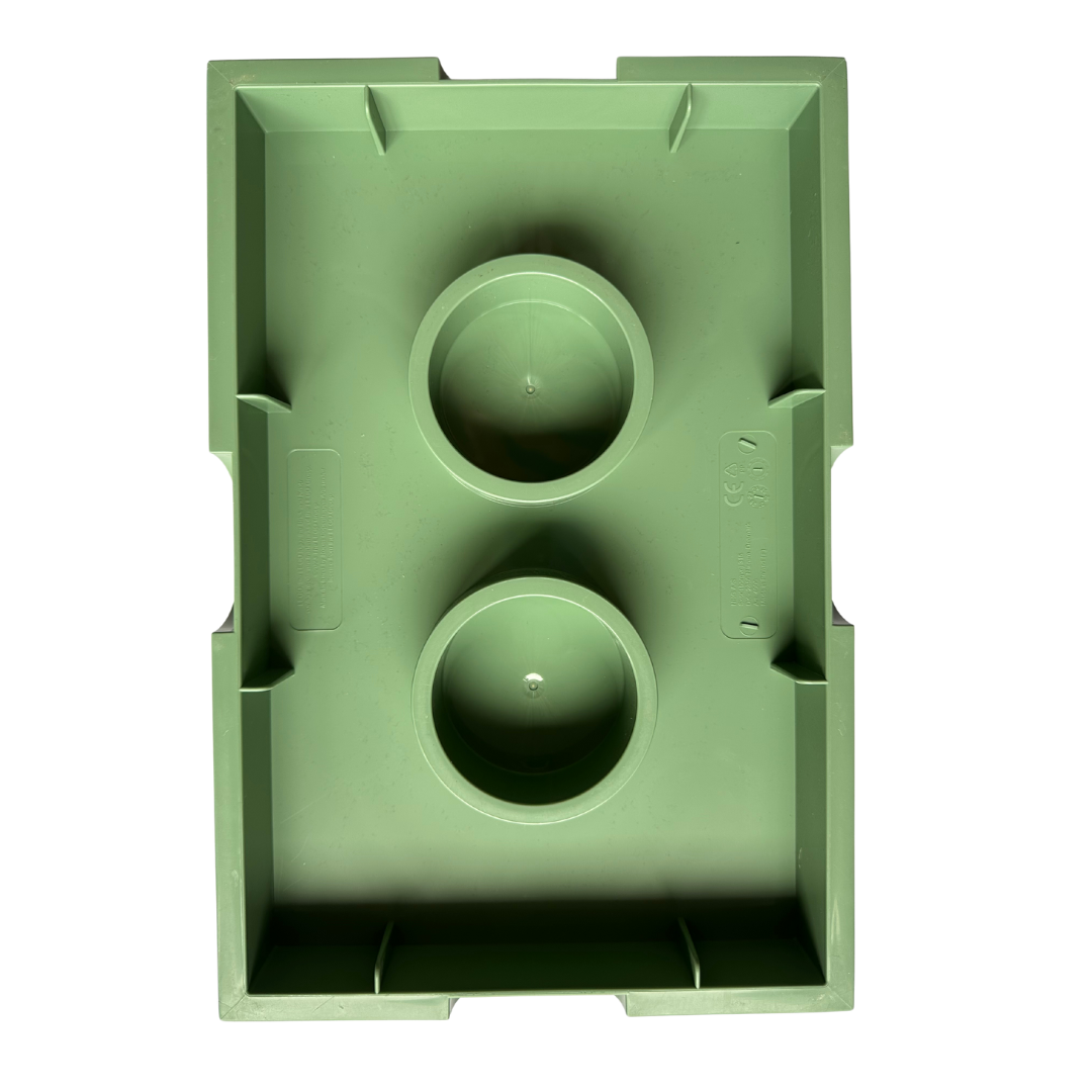 Giant 6 Stud Green Lego Storage Box