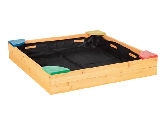 Wooden Sandpit with Corners