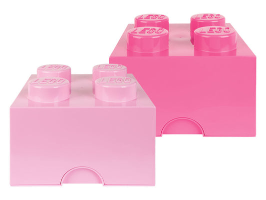 LEGO Storage Boxes Set of 2- Pink