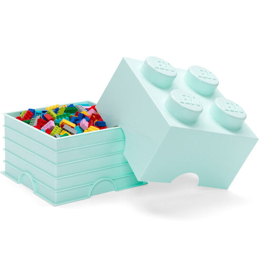 Aqua Blue 4 Stud LEGO Storage Box